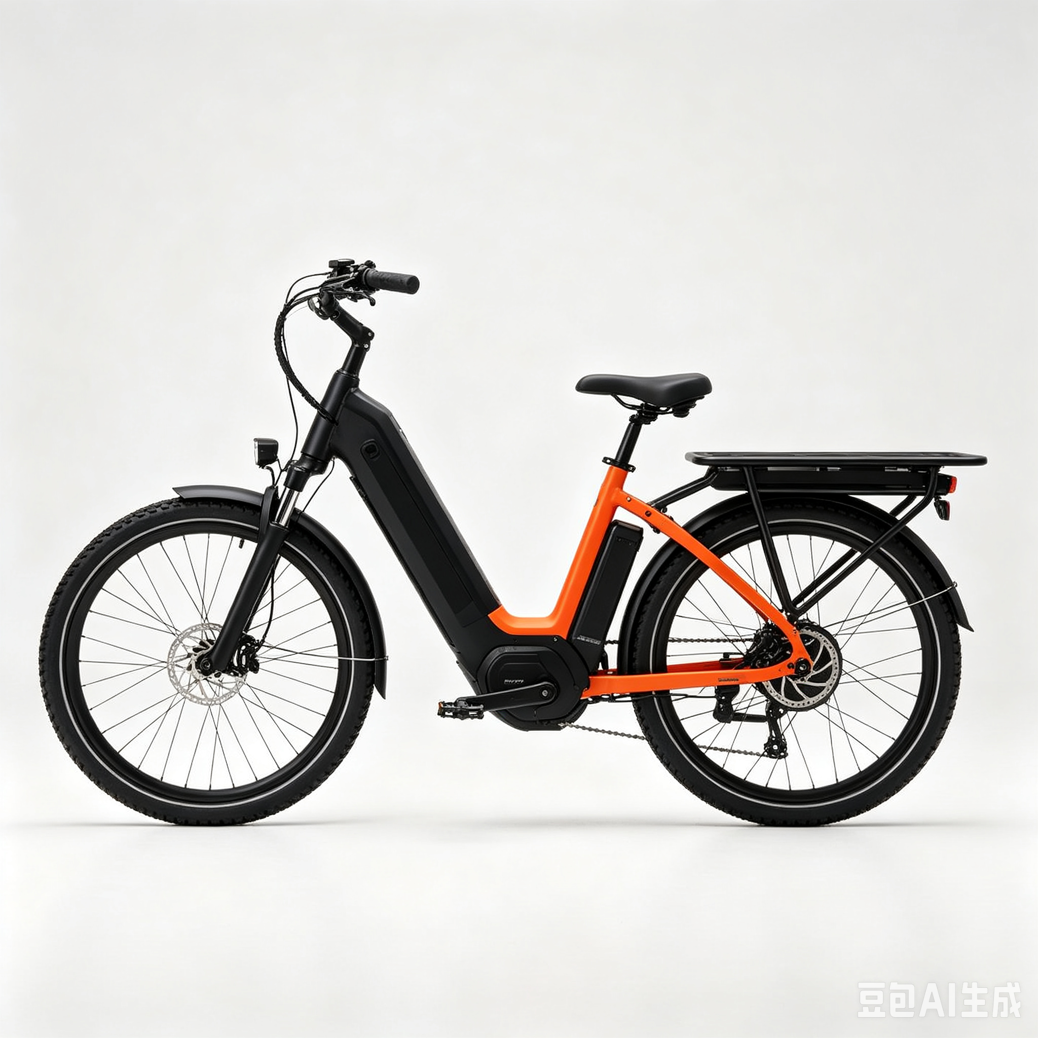 Cargo Electric Bike with Rear Storage Rack