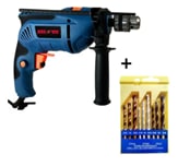DISCOVER 600W 3/8 Inch Impact Drill with Drill Bit Set
