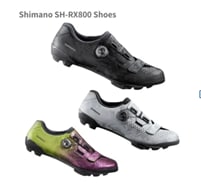 SH-RX8 RX800 Silver MTB Racing Shoes, Enduro Cycling Shoes