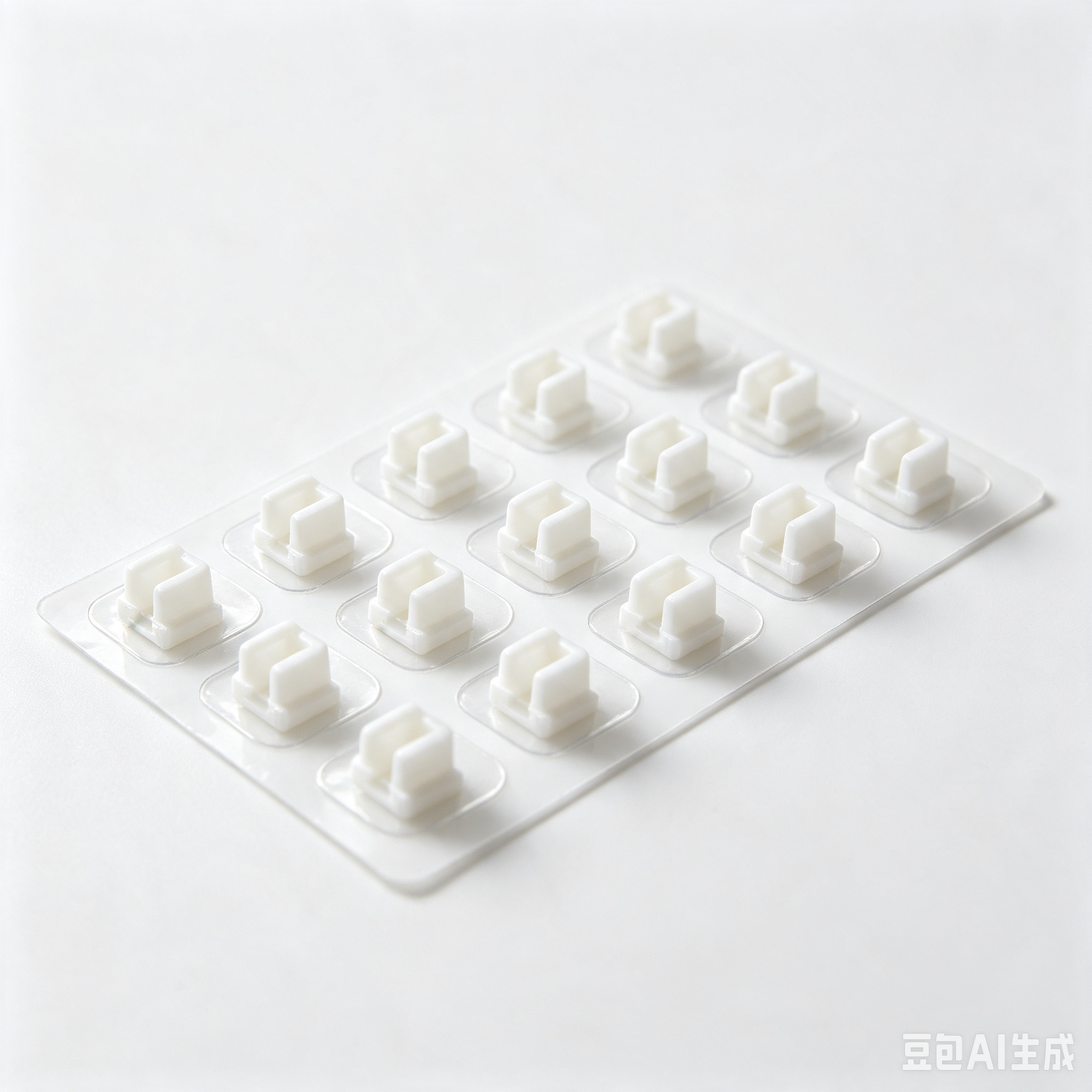 Self-adhesive cable clips