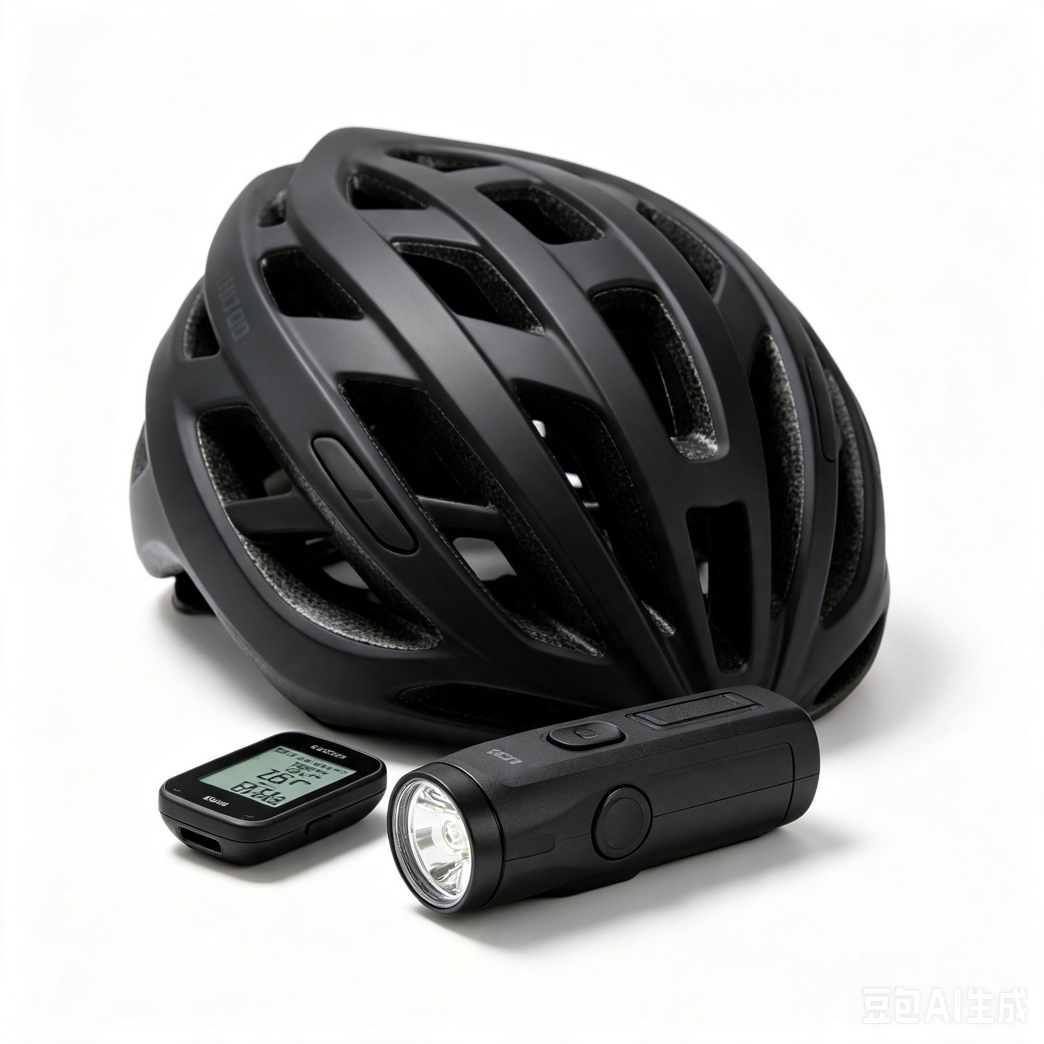Full set of protective gear for cycling