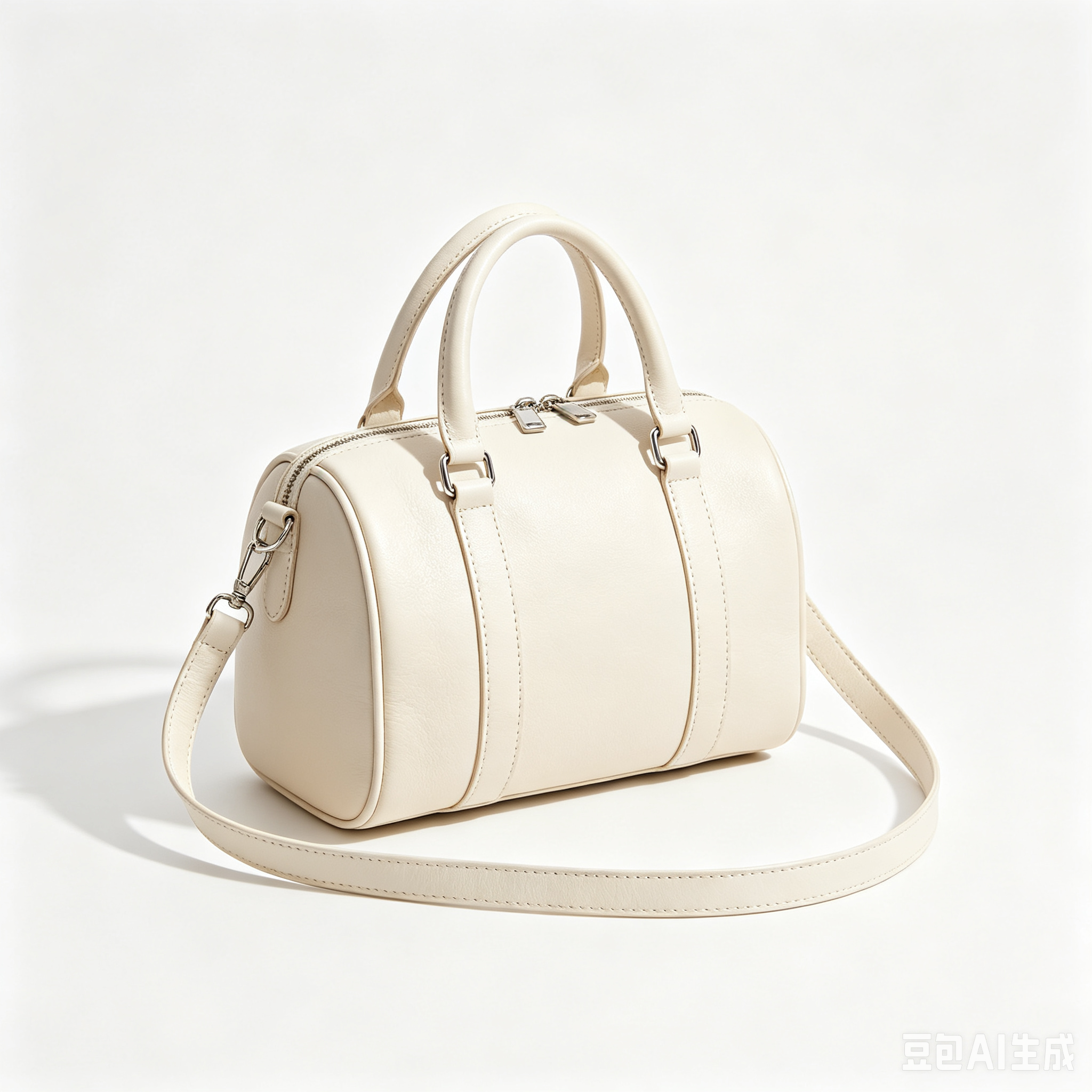 Affordable Luxury Leather Boston-Style Commuter Handbag (Small)