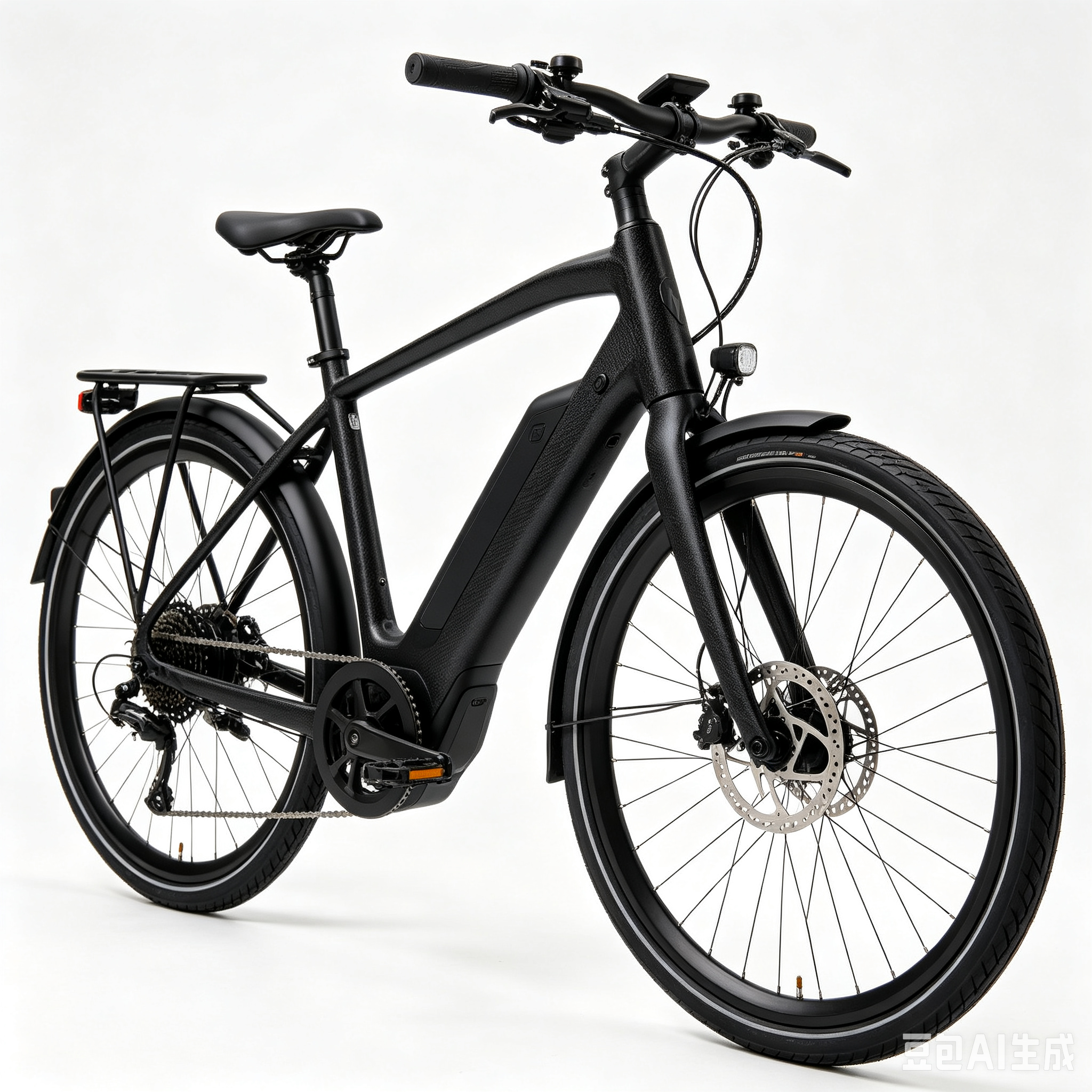 Carbon Fiber Electric City Bike Hydraulic Brakes