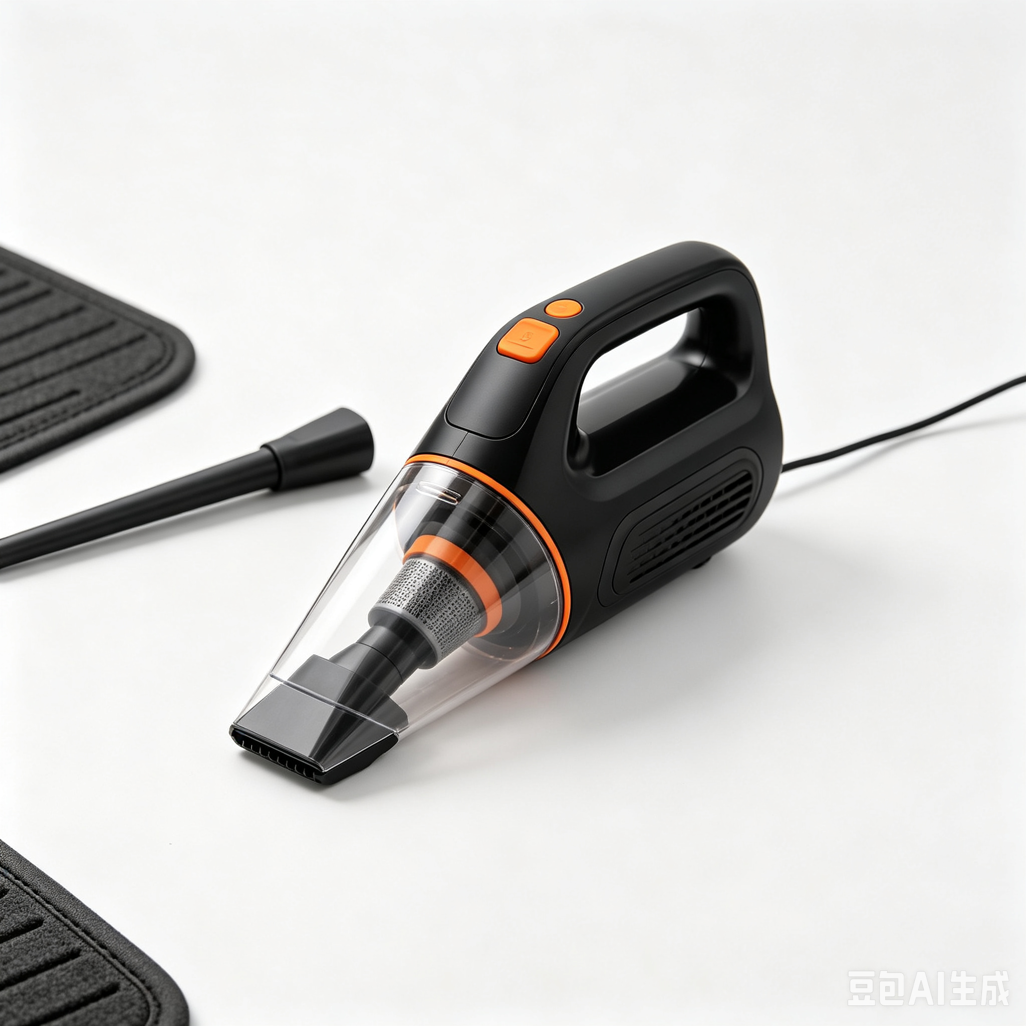 Compact handheld car vacuum cleaner