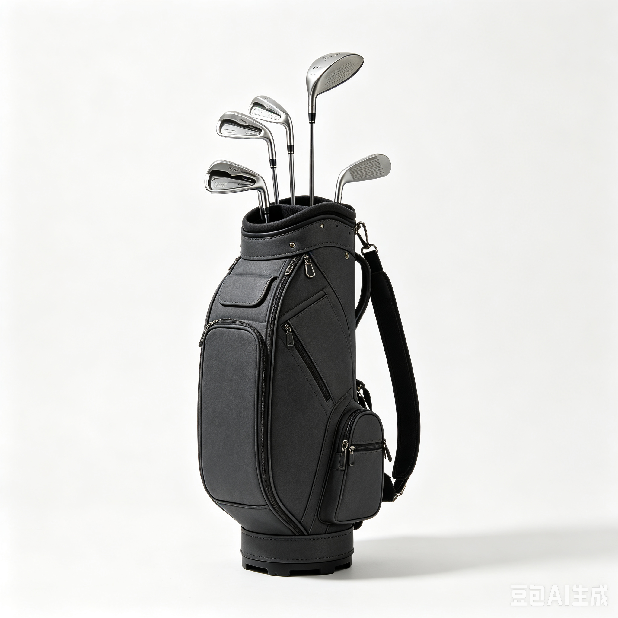 Entry-level golf club set with a compact bag