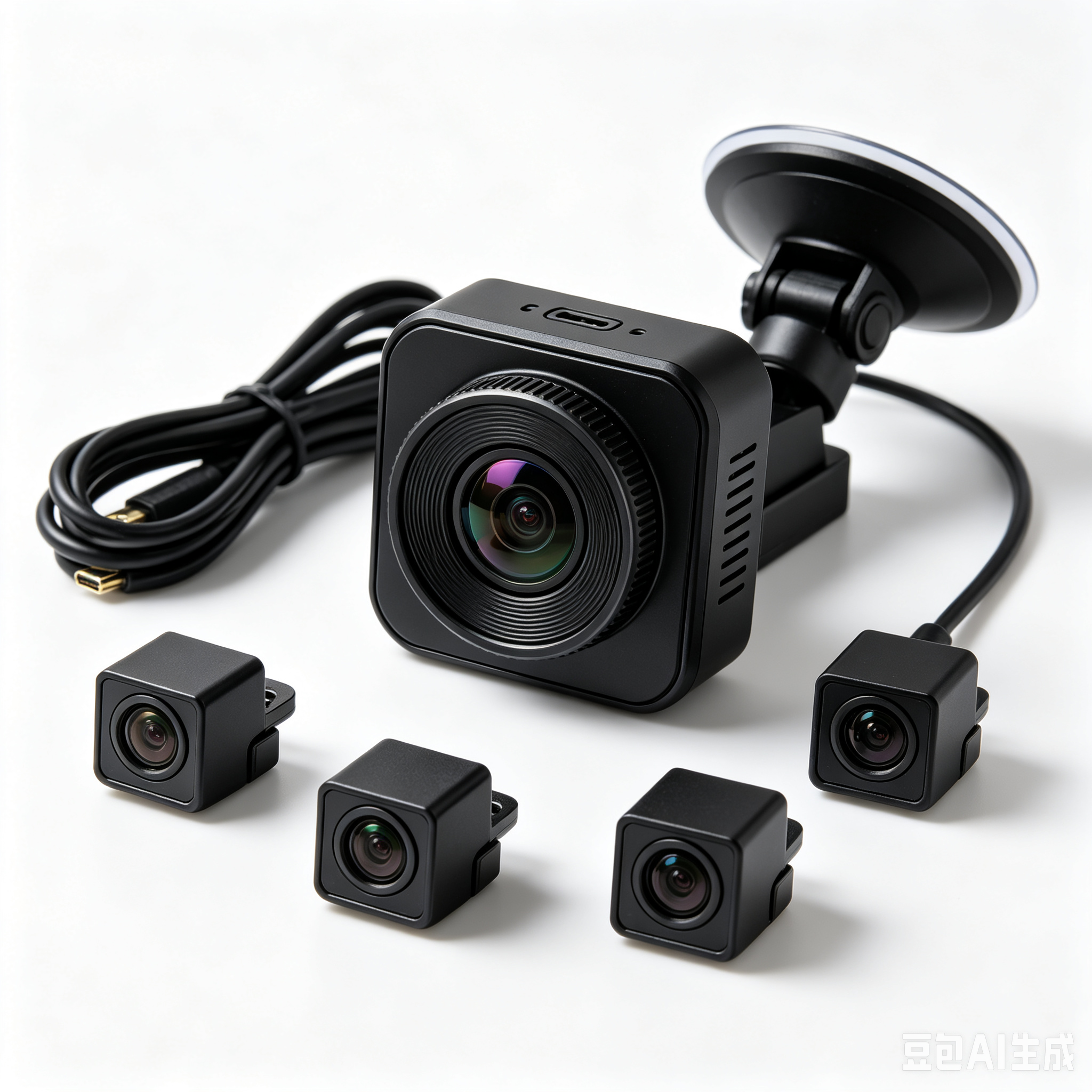 High-end 360&deg; panoramic dash cam system for vehicles