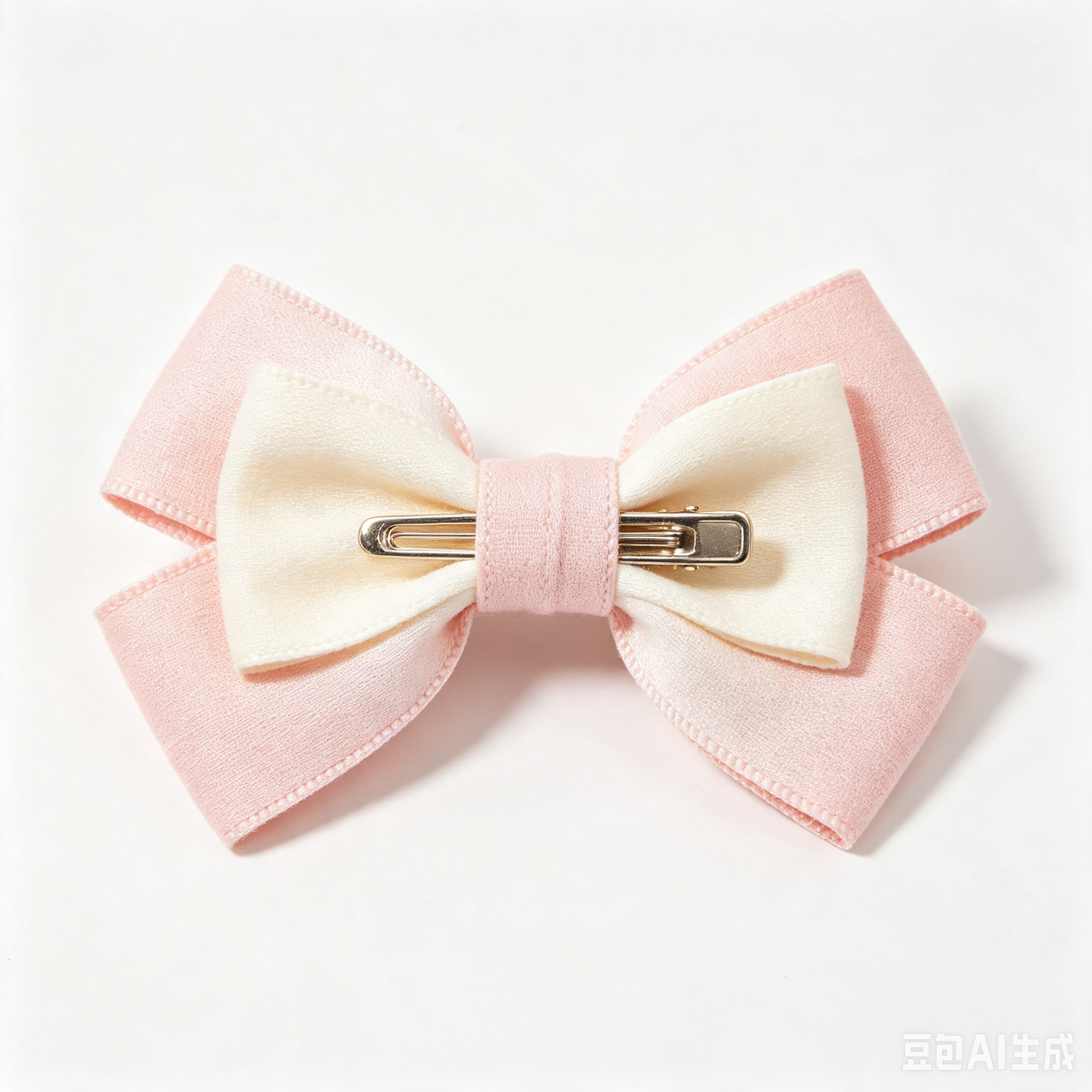 Fabric Bow Hair Clip