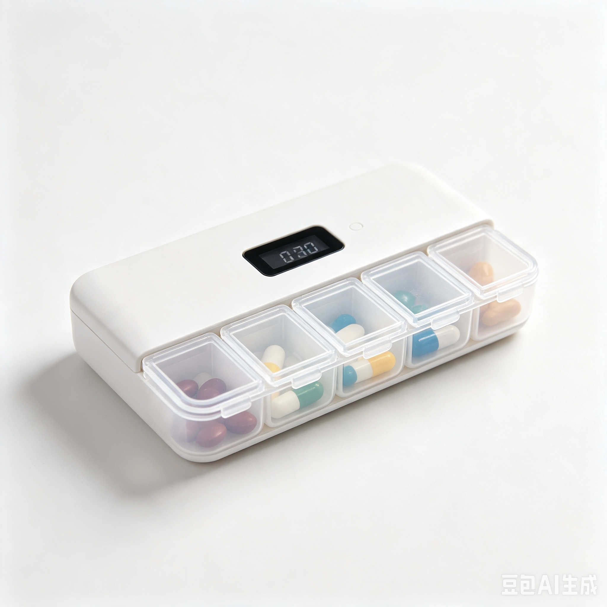 Smart Timed Compartmentalized Medication Organizer Set for Seniors with Reminders