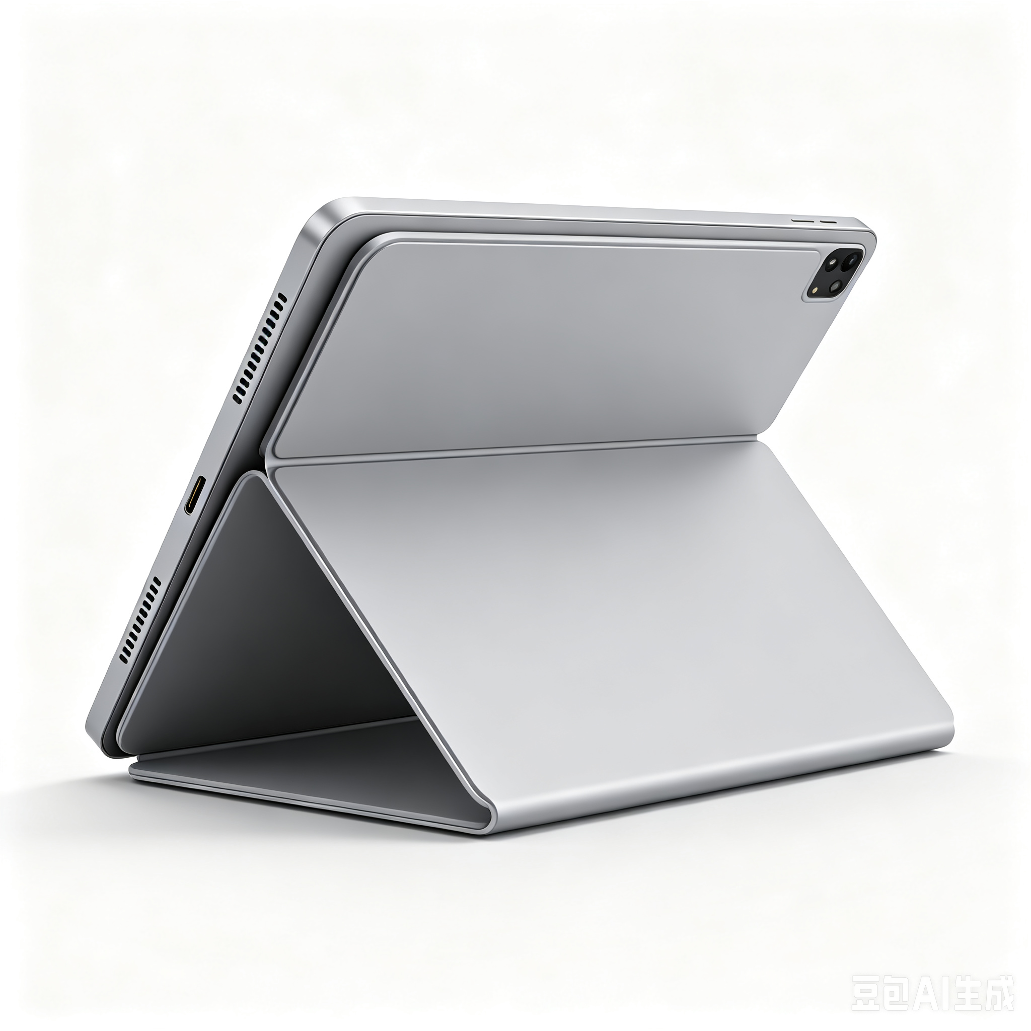 Tri-fold Tablet Stand & Docking Station Combo