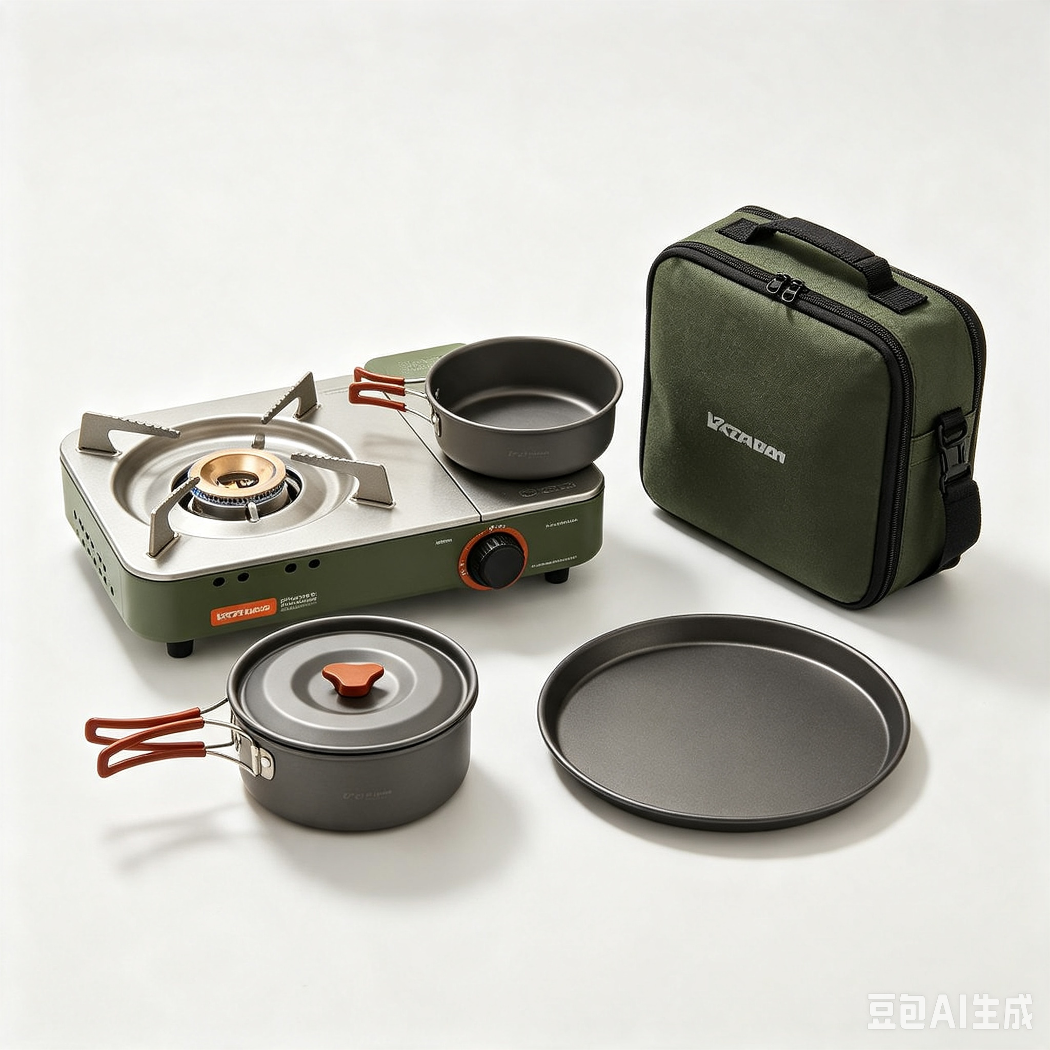 Complete Outdoor Portable Gas Stove & Cookware Set