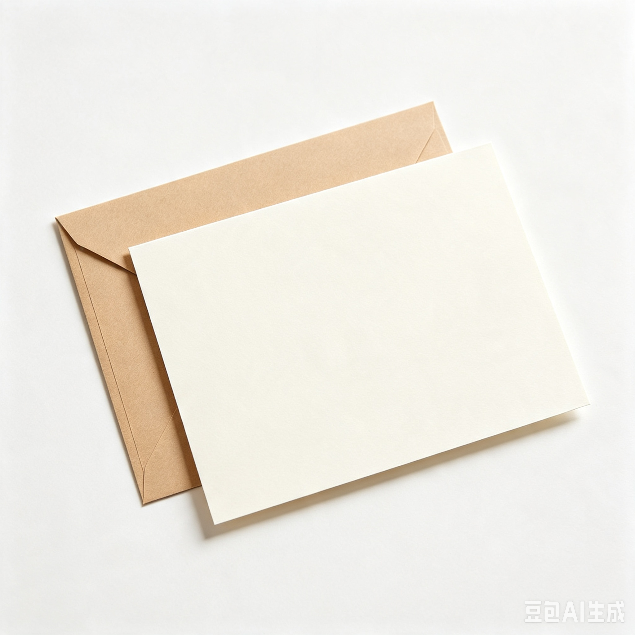 Blank Greeting Card and Envelope Set