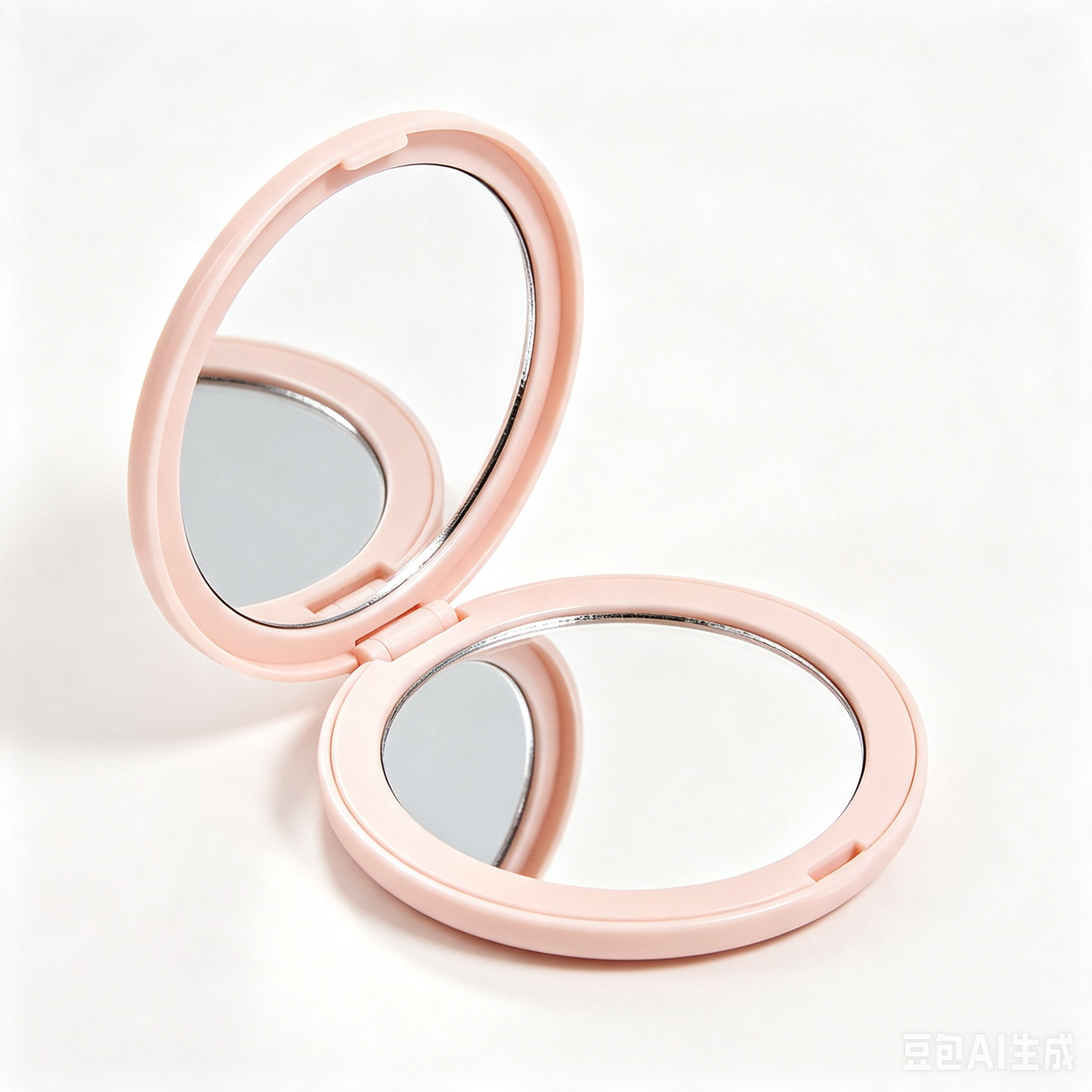 Portable folding mirror