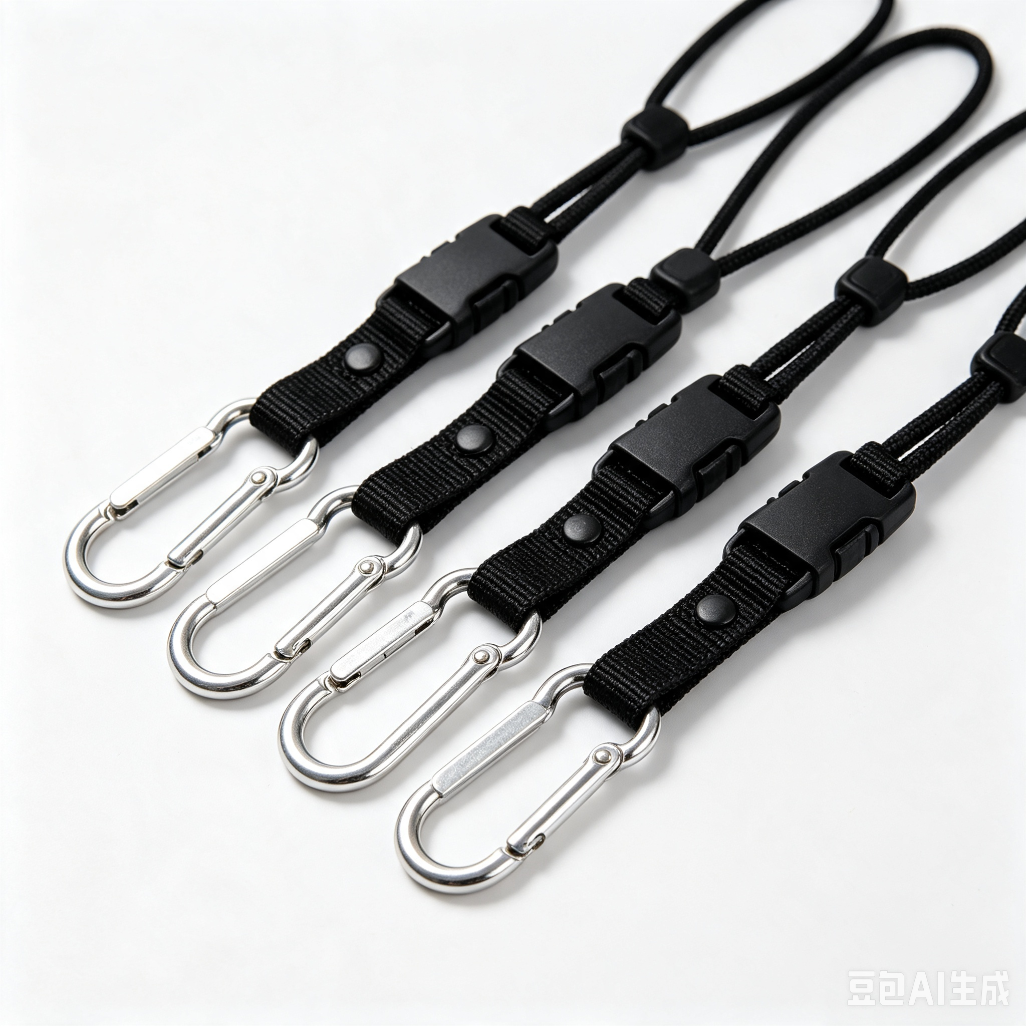 Retractable Carabiner Badge Reel (Pack of 4)