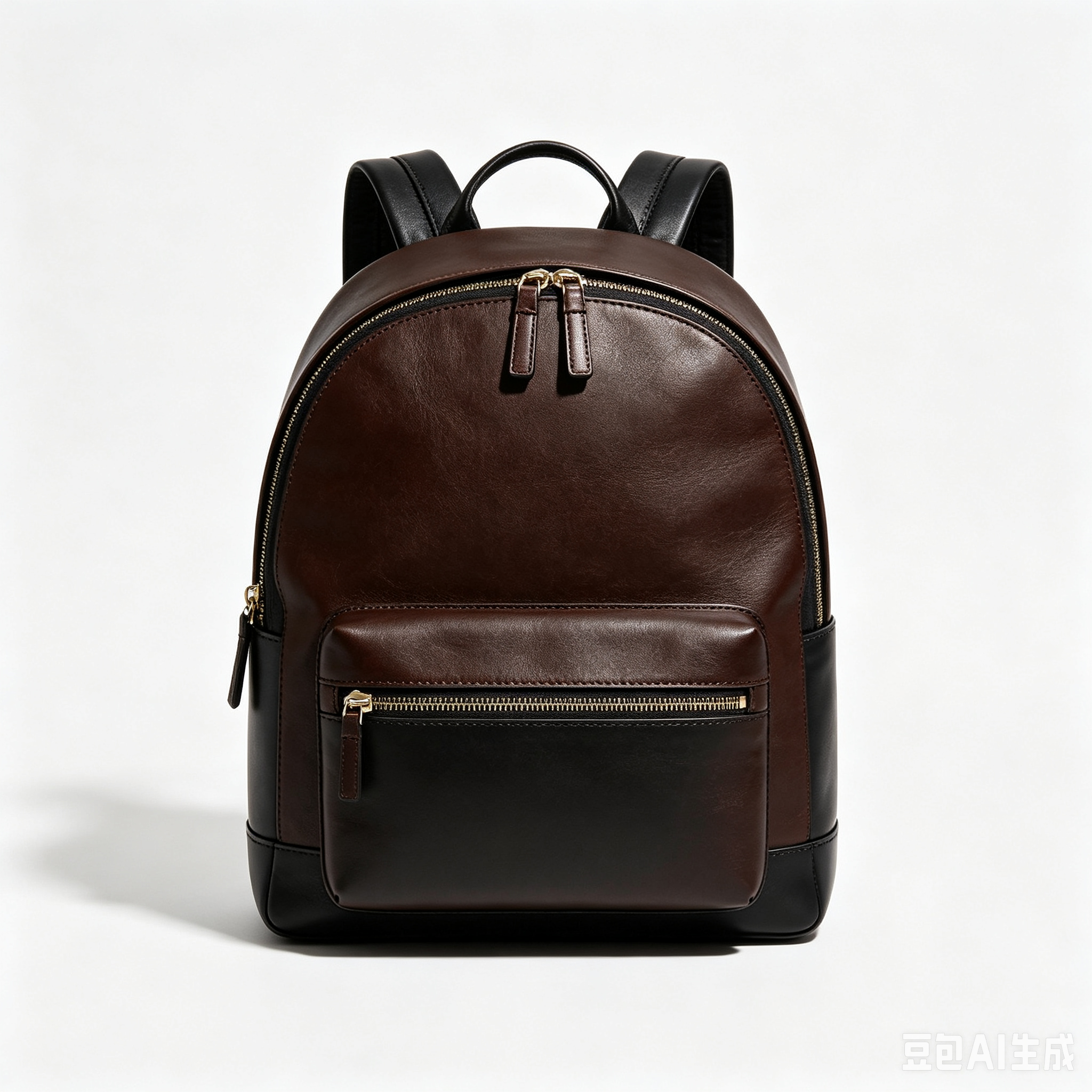 Affordable Luxury Leather Commuter Laptop Backpack