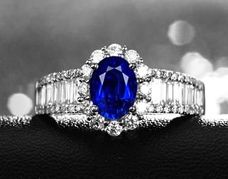 KnSam Jewelry Forever Love 18K Gold Women&rsquo;s Wedding Ring with 1CT Diamond