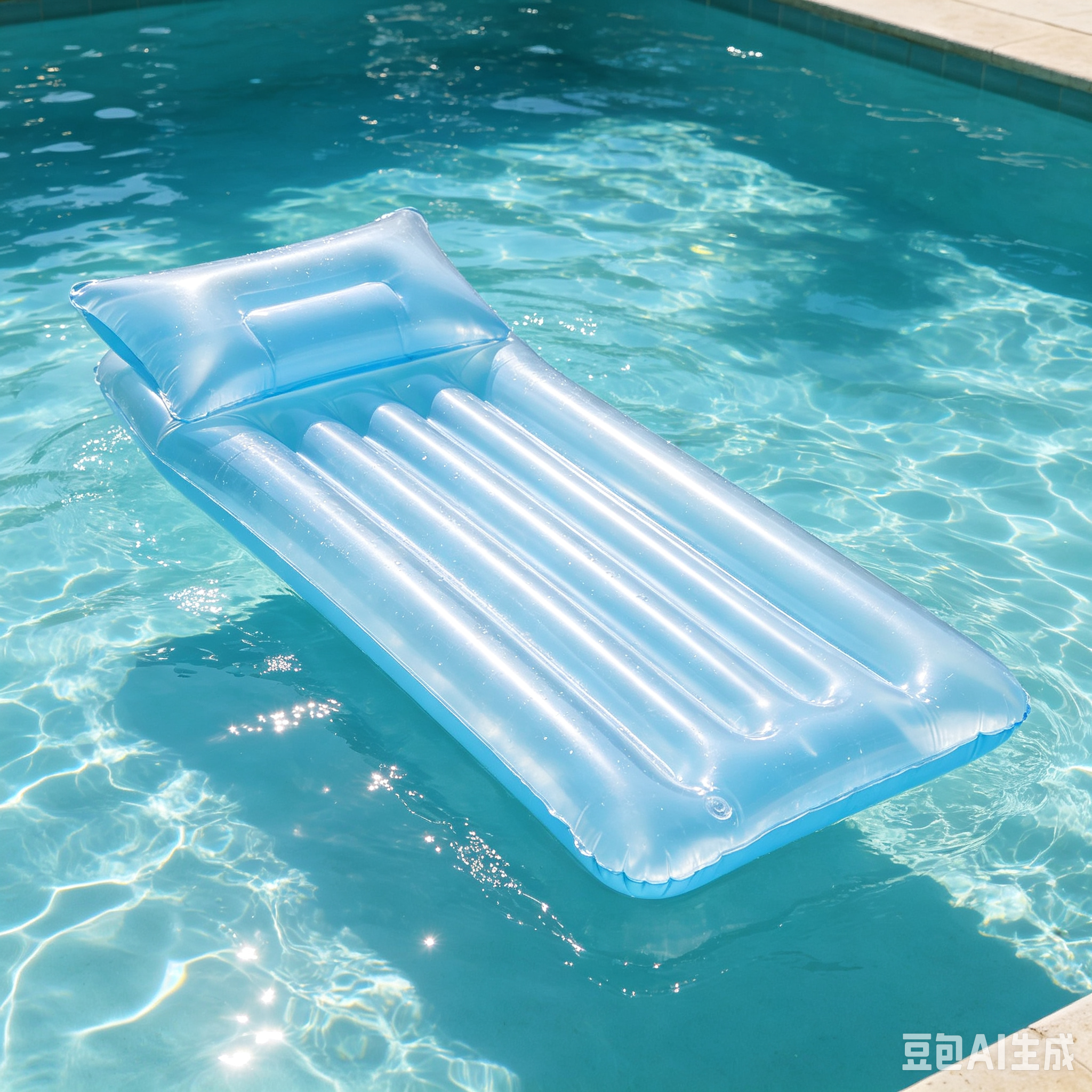 Inflatable single-person pool float