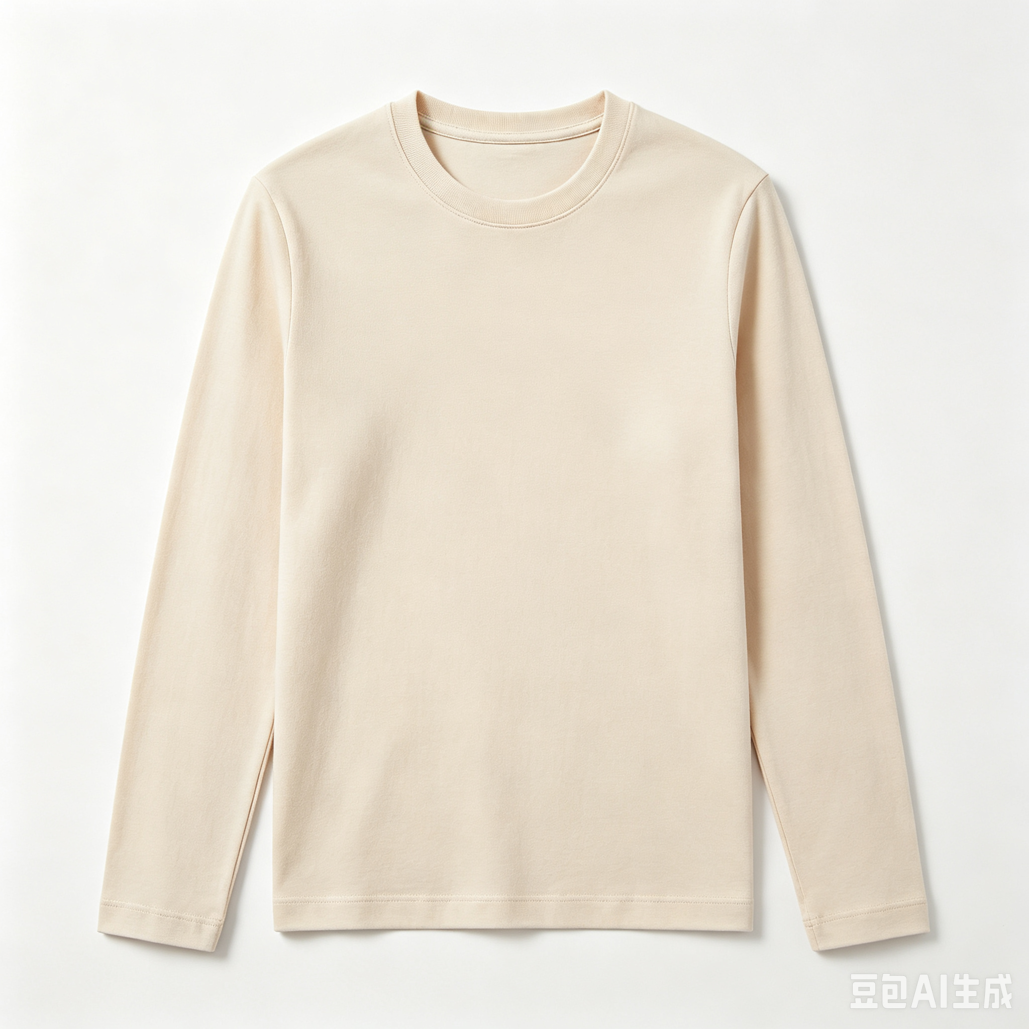 Solid-color basic long-sleeve base-layer T-shirt
