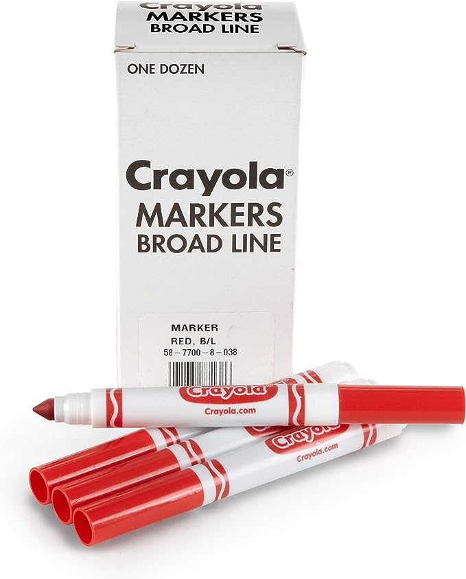 Crayola 12 Original Markers, Red