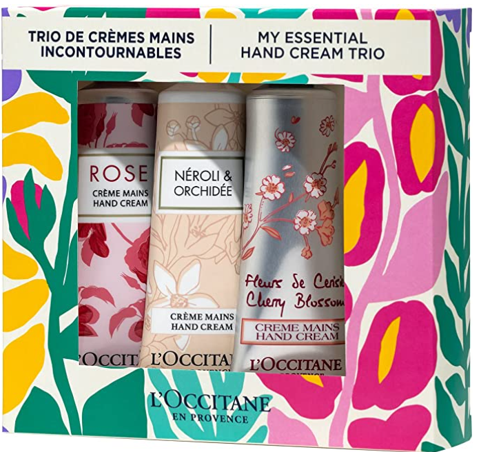3 sets | floral hand cream contains | | * shea butter oil