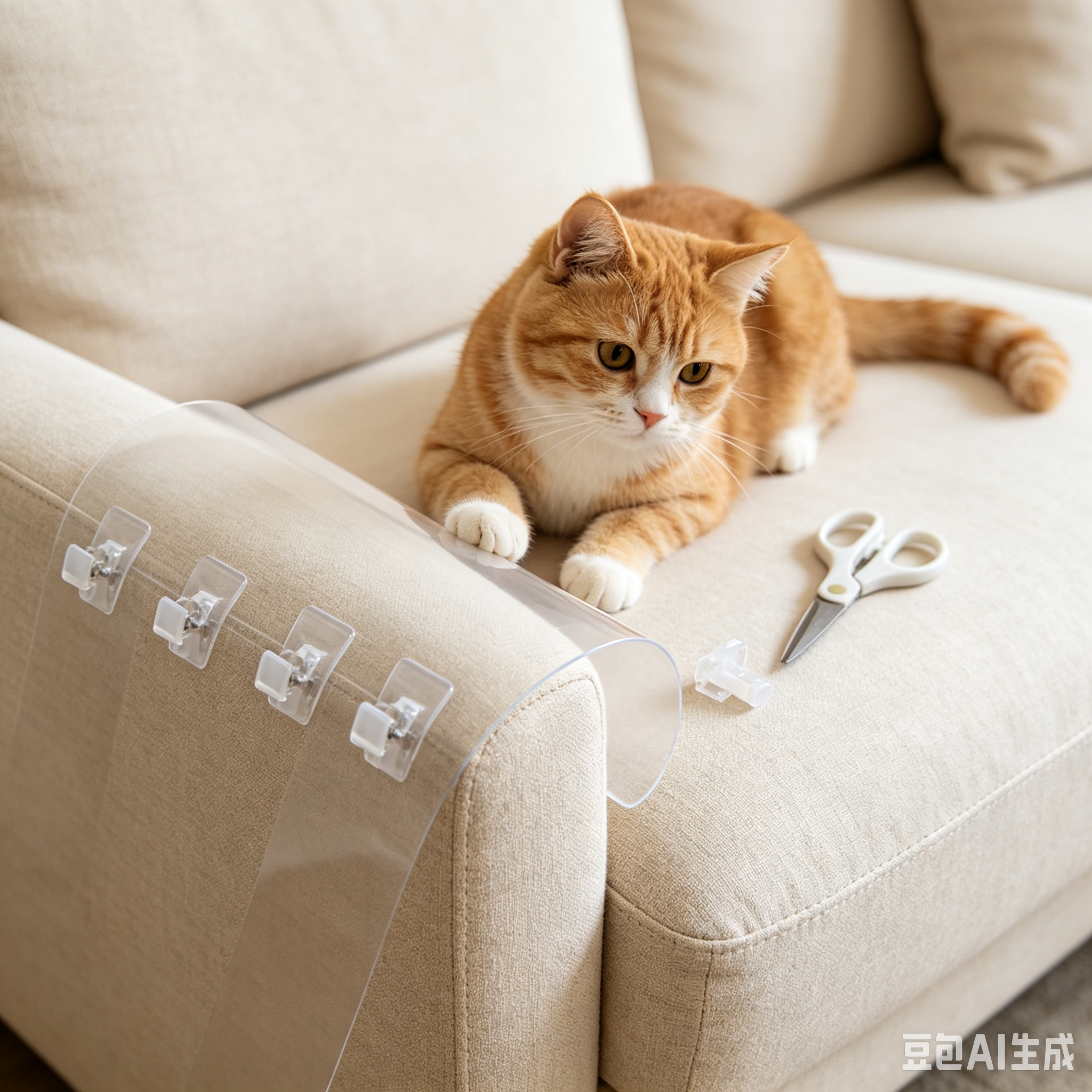 Anti-Scratch Sofa Protector Set for Cats