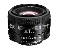 Nikon AF NIKKOR 50mm F1.4D Autofocus Prime Lens (Black)