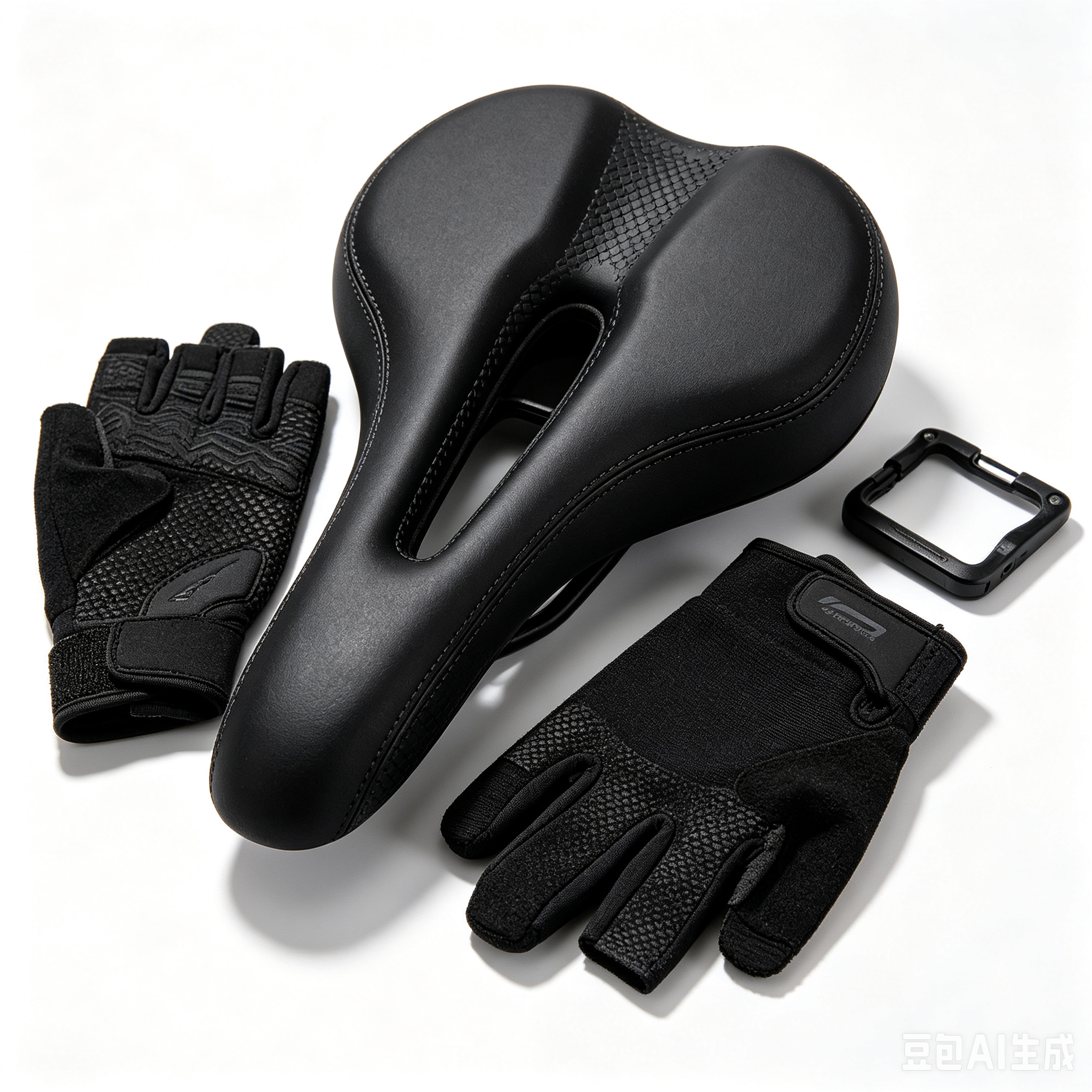 Mountain Bike Shock-Absorbing Saddle + Cycling Gear Set
