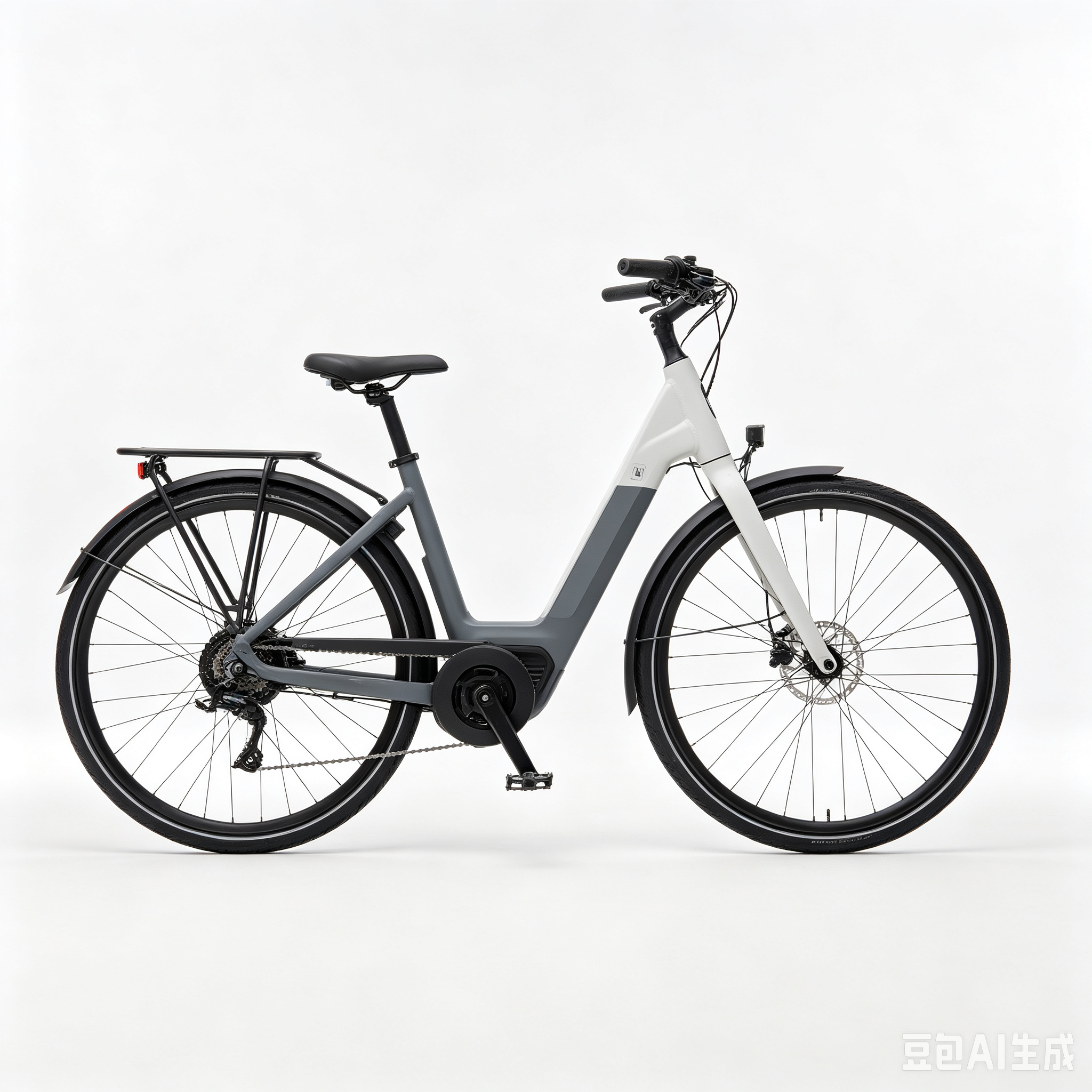 Mid-Drive Step-Thru Electric Commuter E-Bike