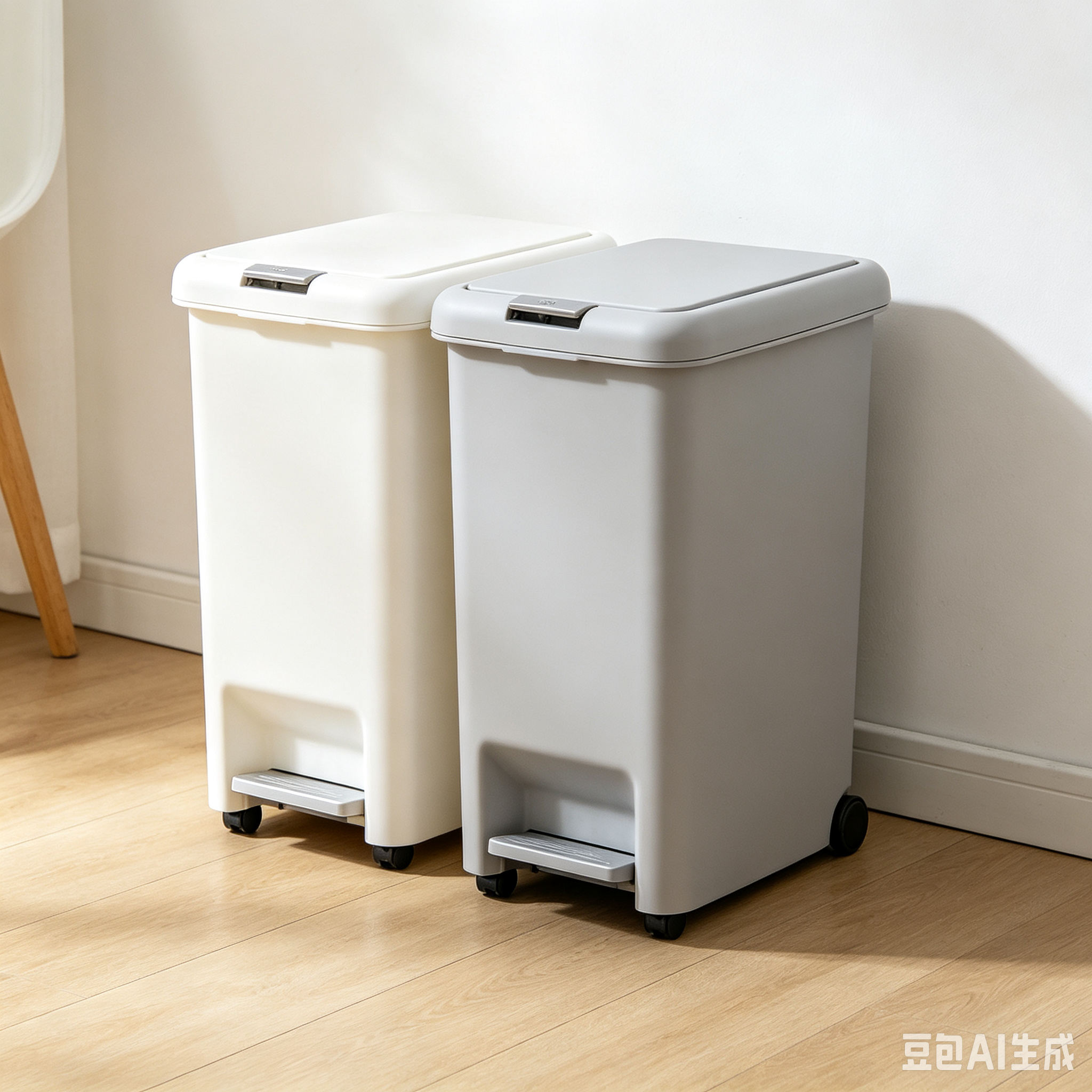 Household Sorting Trash Can with Wheels