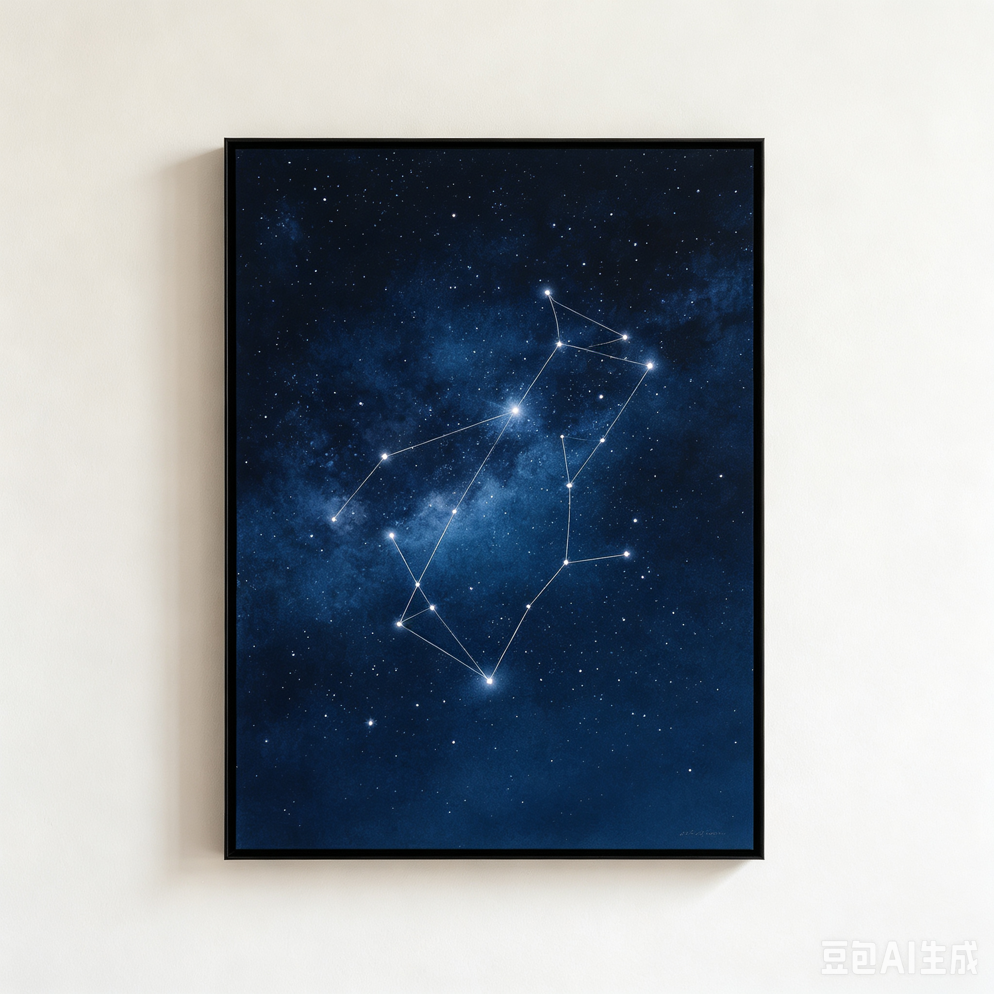 Customized Constellation & Starry Sky Decorative Art (Minimalist Frame)