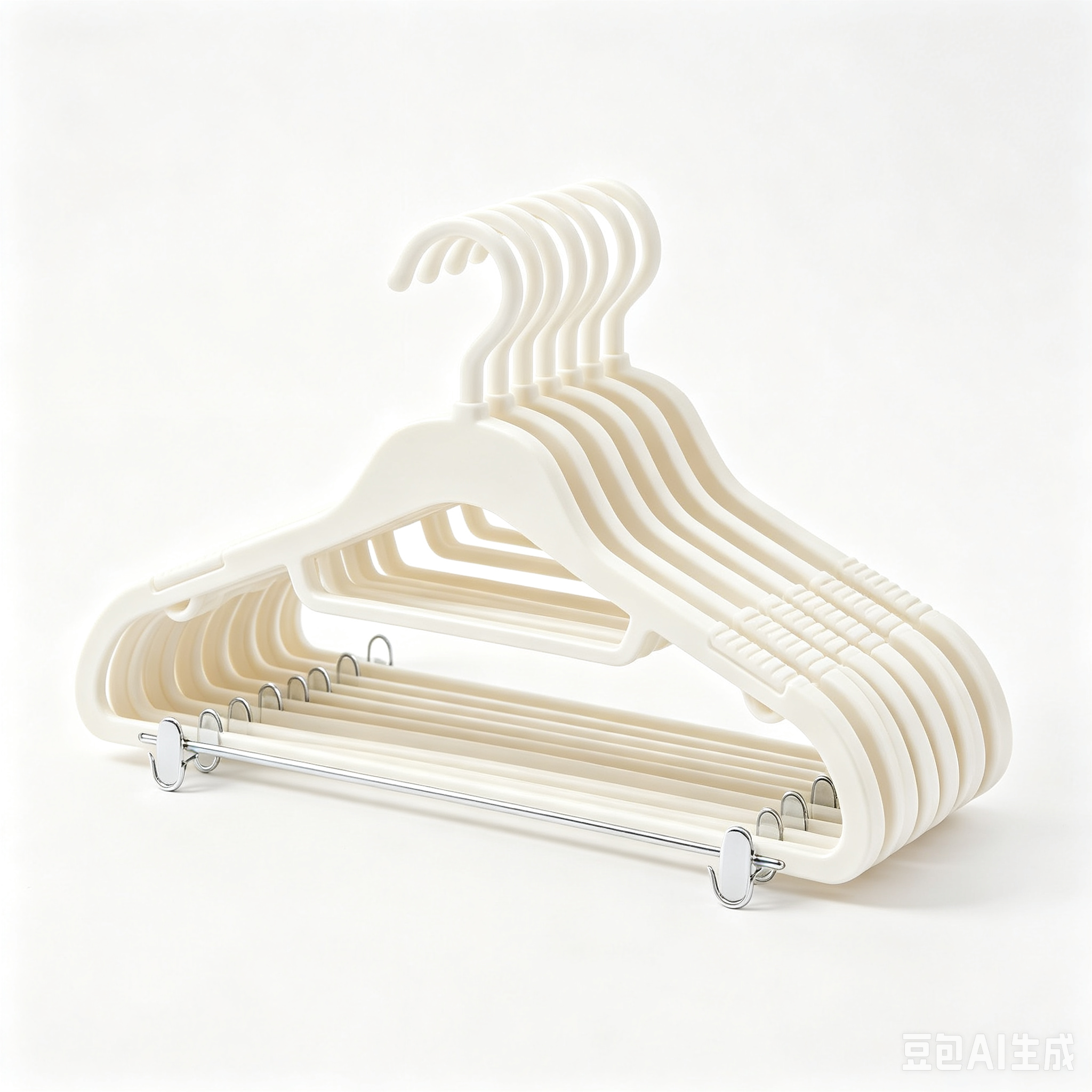 Non-slip, crease-free wardrobe hangers